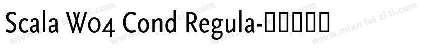 Scala W04 Cond Regula字体转换